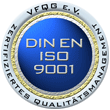 Wir sind zertifiziert nach DIN EN ISO 9001